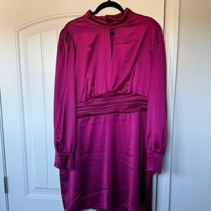 Elegant Hot Pink Cocktail Dress